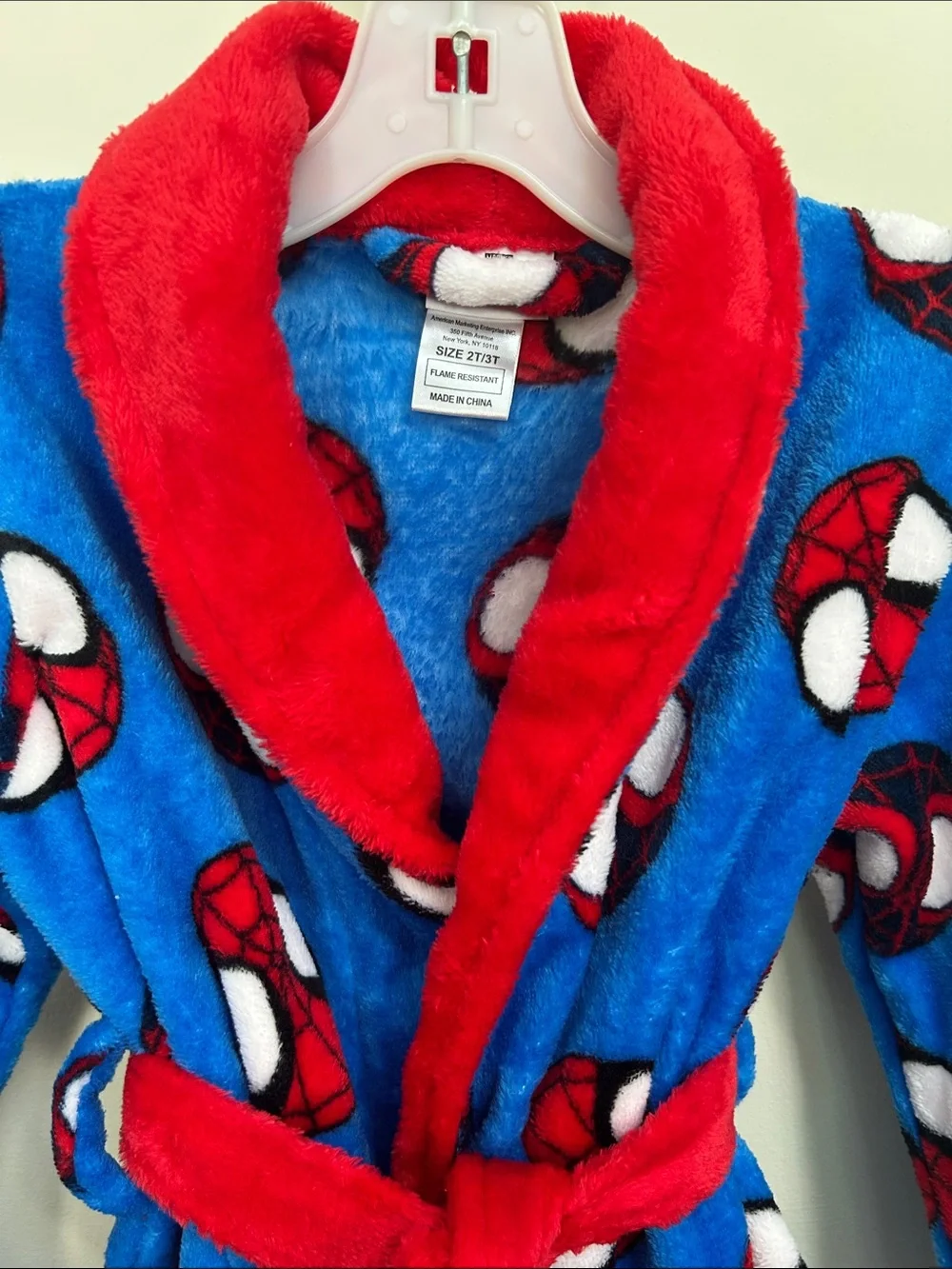 NWT Spider-Man Bathrobe 2T/3T